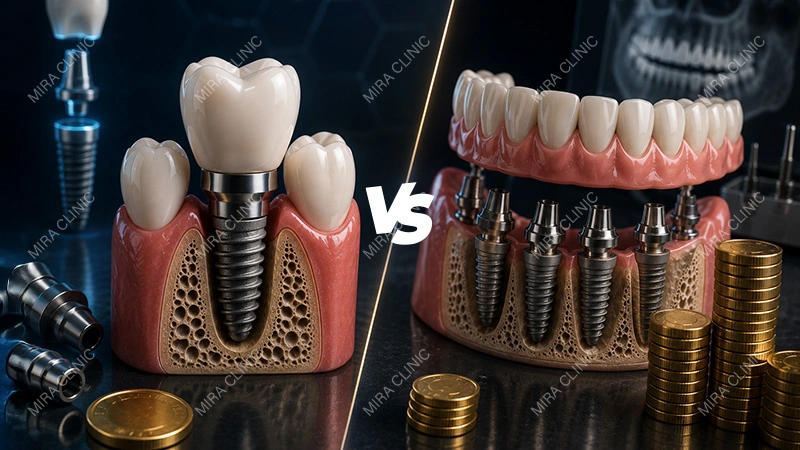 Single Implant vs Full-Mouth Implant Price